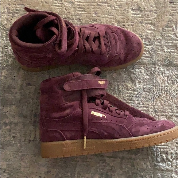 puma high tops purple